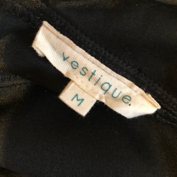 Vestique black halter tie Romper with waist ruffle size Medium - Picture 5 of 9